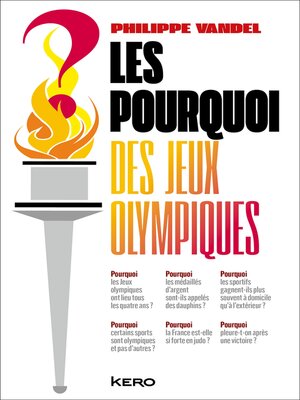 cover image of Les Pourquoi des Jeux Olympiques !